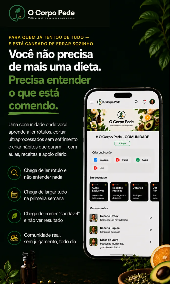 O Corpo Pede — Volte a ouvir o que o seu corpo pede